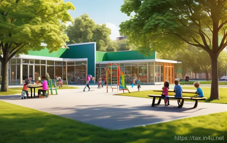 재산세 계산 기준 - **Prompt 1: "A vibrant, clean public park scene on a sunny day. In the foreground, a group of divers...