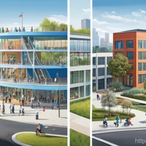 Home 20 지방세와 국세의 차이 - A vibrant, dual-panel illustration depicting the contrasting impacts of national and local taxes. On...