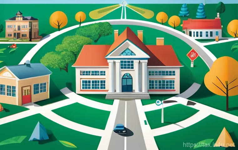 지방세와 국세의 차이 - A dynamic scene showcasing a person navigating the tax payment process. Initially, a young adult (we...