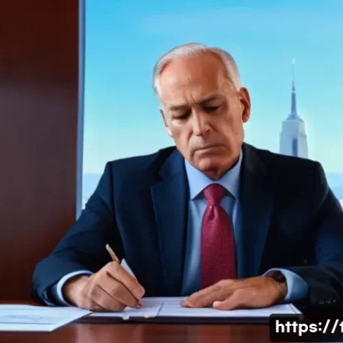 Home 7 가업승계와 세금 절약 - **Prompt 1: The Burden of Business Succession Taxes** A worried, middle-aged male business owner...